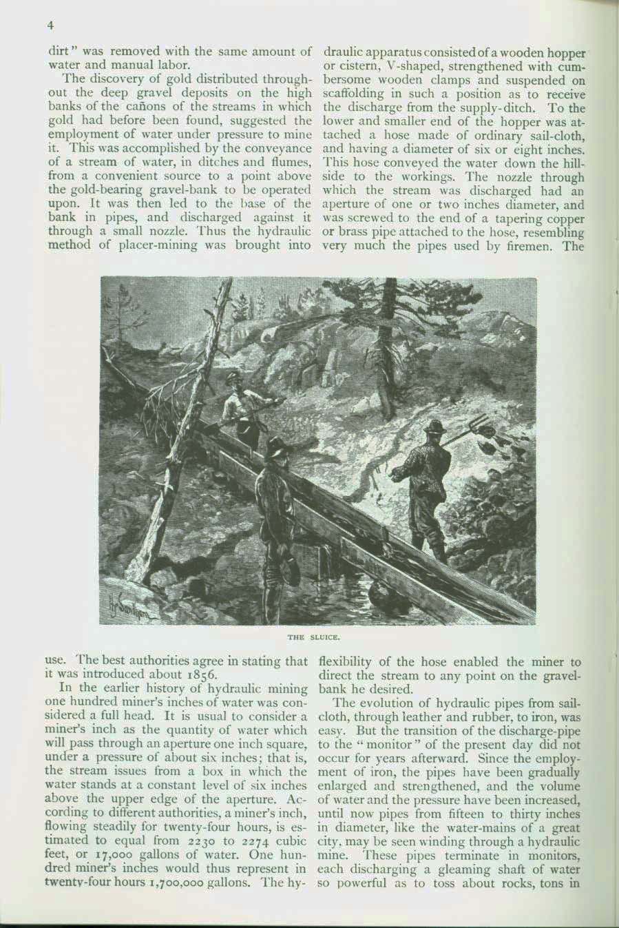 HYDRAULIC GOLD-MINING IN CALIFORNIA, 1883. vist0052e